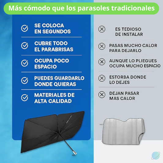Quitasol Parabrisas Desplegable
